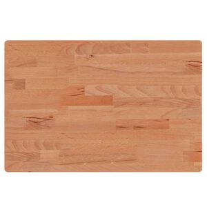 vidaXL Encimera de baño madera maciza de haya 60x40x1,5 cm