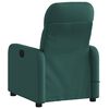 vidaXL Sill&oacute;n de masaje reclinable de tela verde oscuro