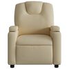 vidaXL Sillón reclinable de tela color crema