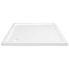 vidaXL Plato de ducha cuadrado de ABS blanco 80x80 cm