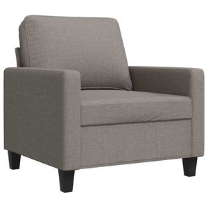 vidaXL Sill&oacute;n de tela gris taup&eacute; 60 cm