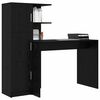 vidaXL Escritorio 2 pcs Roble Negro