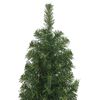 vidaXL Árbol de Navidad artificial delgado y soporte PVC verde 240 cm