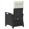 vidaXL Silla de Jard&iacute;n 2 pcs Negro y crema 56 x 60 x 112 cm