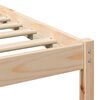 vidaXL Estructura de cama Marrón 75 x 190 cm Madera de pino macizo