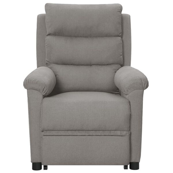 vidaXL Sill&oacute;n elevable tela gris claro