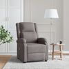 vidaXL Sill&oacute;n orejero de masaje de tela gris taup&eacute;