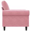 vidaXL Sill&oacute;n de terciopelo rosa 60 cm