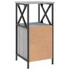 vidaXL Mesitas noche 2 uds madera ingenier&iacute;a gris Sonoma 34x35,5x70 cm