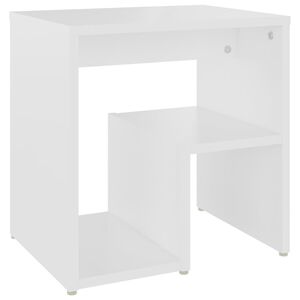 vidaXL Mesita de noche blanco madera contrachapada 40x30x40 cm