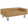 vidaXL Cama para perros de terciopelo marr&oacute;n 70x45x26,5 cm