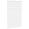 vidaXL Estor cebra blanco 140x230 cm tejido ancho 135,9 cm poli&eacute;ster