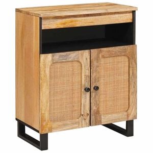 vidaXL Aparador Marr&oacute;n 60 x 33 x 75 cm Madera de mango maciza