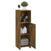 vidaXL Armario de baño madera contrachapada roble ahumado 30x30x95 cm