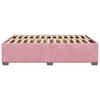 vidaXL Estructura de cama sin colch&oacute;n terciopelo rosa 160x200 cm
