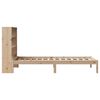 vidaXL Cama con estanter&iacute;a sin colch&oacute;n madera maciza de pino 100x200cm