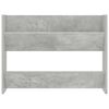 vidaXL Zapateros de pared 2 uds contrachapada gris hormig&oacute;n 80x18x60cm