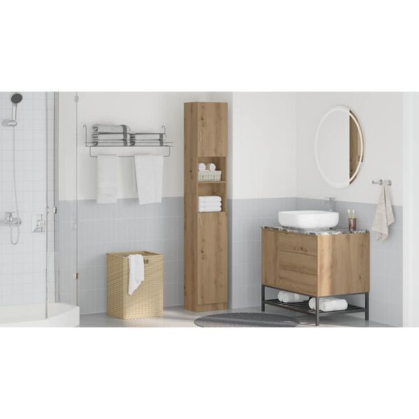 vidaXL Mueble de ba&ntilde;o Artisan Oak 32x25,5x190 cm Madera de ingenier&iacute;a