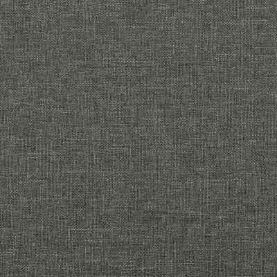 vidaXL Estructura de cama de tela gris oscuro 140x200 cm