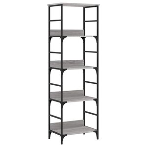vidaXL Estanter&iacute;a de madera de ingenier&iacute;a gris Sonoma 50x33x153 cm
