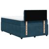 vidaXL Cama box spring con colch&oacute;n terciopelo azul 120x200 cm
