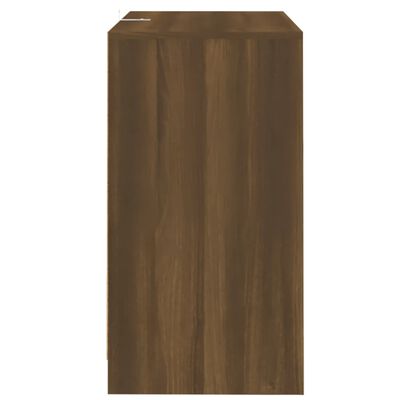 vidaXL Aparador de madera contrachapada marrón roble 70x41x75 cm