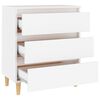 vidaXL Aparador de madera contrachapada blanco 60x35x69 cm