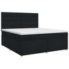vidaXL Cama box spring con colch&oacute;n Negro 140 x 190 cm Tela