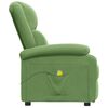 vidaXL Sillón de masaje de terciopelo verde claro