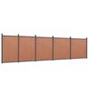 vidaXL Panel de valla WPC marr&oacute;n 872x186 cm