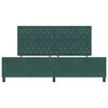vidaXL Cama tipo Box Spring Verde oscuro 200 x 200 cm Terciopelo