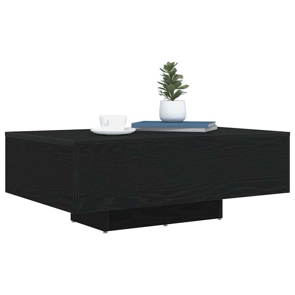 vidaXL Mesa de Caf&eacute; Roble Negro 85 x 55 x 31 cm Madera de ingenier&iacute;a