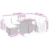 vidaXL Juego de sofás de jardín con cojines beige 8 pzas ratán PE