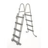 Bestway Escalera de seguridad para piscina 4 pelda&ntilde;os Flowclear 122 cm