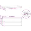 vidaXL Estantes de pared 2 uds acero inoxidable negro 100x40 cm