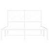 vidaXL Estructura cama sin colchón con cabecero metal blanco 120x200cm