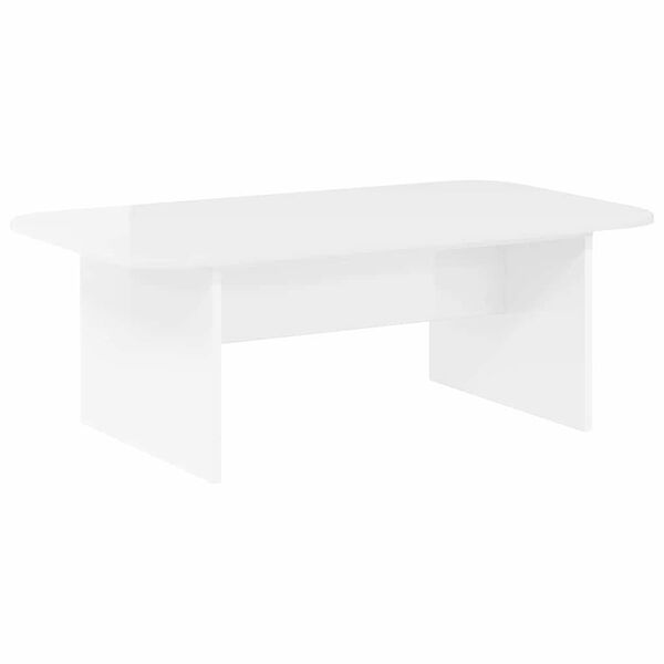 vidaXL Mesa de Caf&eacute; brillante 93 x 53 x 33 cm Madera de ingenier&iacute;a