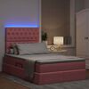 vidaXL Cama con almacenamiento y LED Rosa 120 x 200 cm Terciopelo