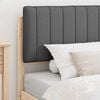 vidaXL Estructura de Cama con Cabecera Tapizada Gris oscuro