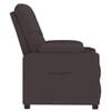 vidaXL Sillón reclinable de tela marrón oscuro