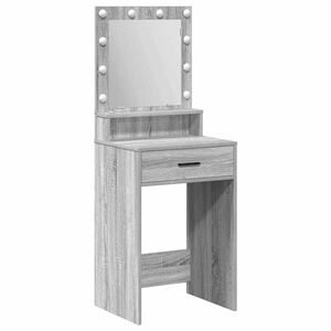 vidaXL Mesa Tocador Gris Sonoma 50 x 41 x 135 cm Madera de ingenier&iacute;a