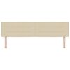 vidaXL Cabecero LED con tira de luces LED Crema 180 cm Poli&eacute;ster