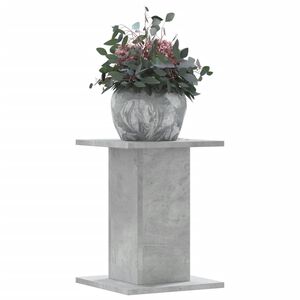 vidaXL Soportes para plantas 2 uds madera gris hormig&oacute;n 30x30x40 cm