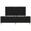 vidaXL Estructura de cama con cabecera Negro 180 x 200 cm tela