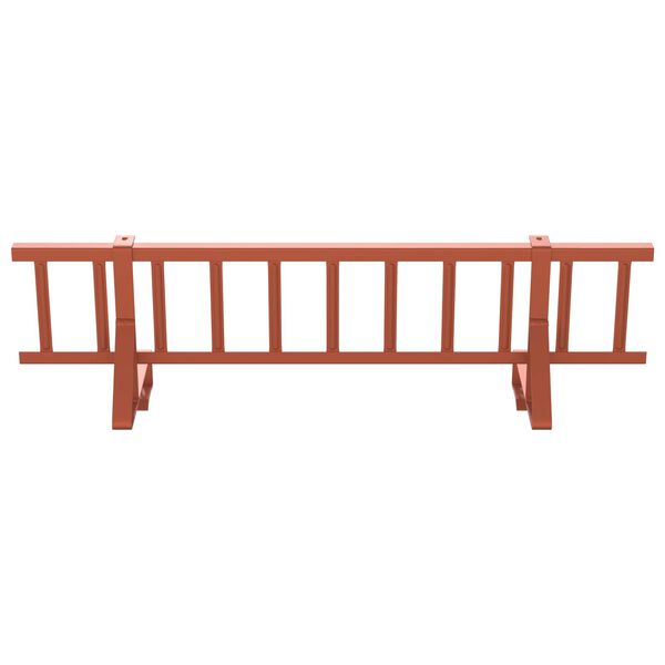 vidaXL Protecci&oacute;n de Nieve para Techo Rojo 100 x 29,5 x 34,5 cm Acero