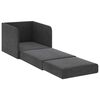 vidaXL Sillón convertible tela gris oscuro