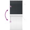 vidaXL Persianas venecianas con cortinas Negro 175 x 160 cm Aluminio