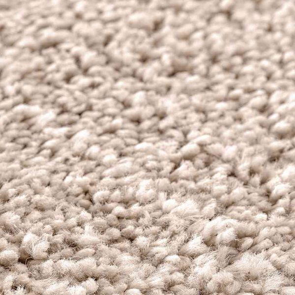 vidaXL Alfombra antideslizante para ba&ntilde;o con corte para inodoro Crema