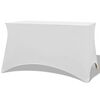 vidaXL Funda el&aacute;stica para mesa 2 uds 120x60,5x74 blanco