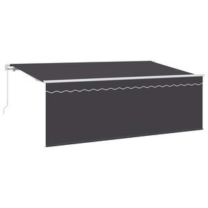 vidaXL Toldo Retr&aacute;ctil Antracita 400 x 200 cm Poli&eacute;ster y Aluminio